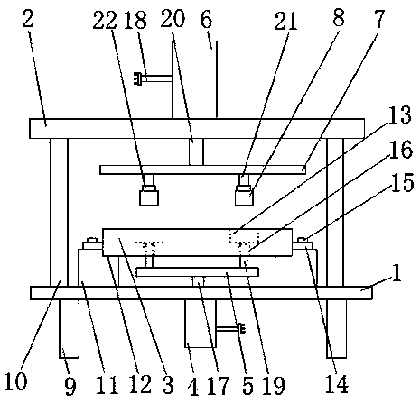 Character printing fixture for left support and right support of oil pipe of automobile rear axle