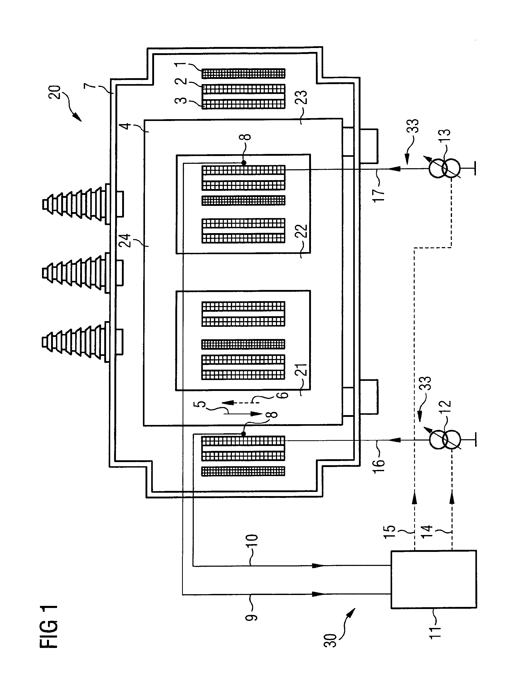Electrical Transformer with Unidirectional Flux Compensation