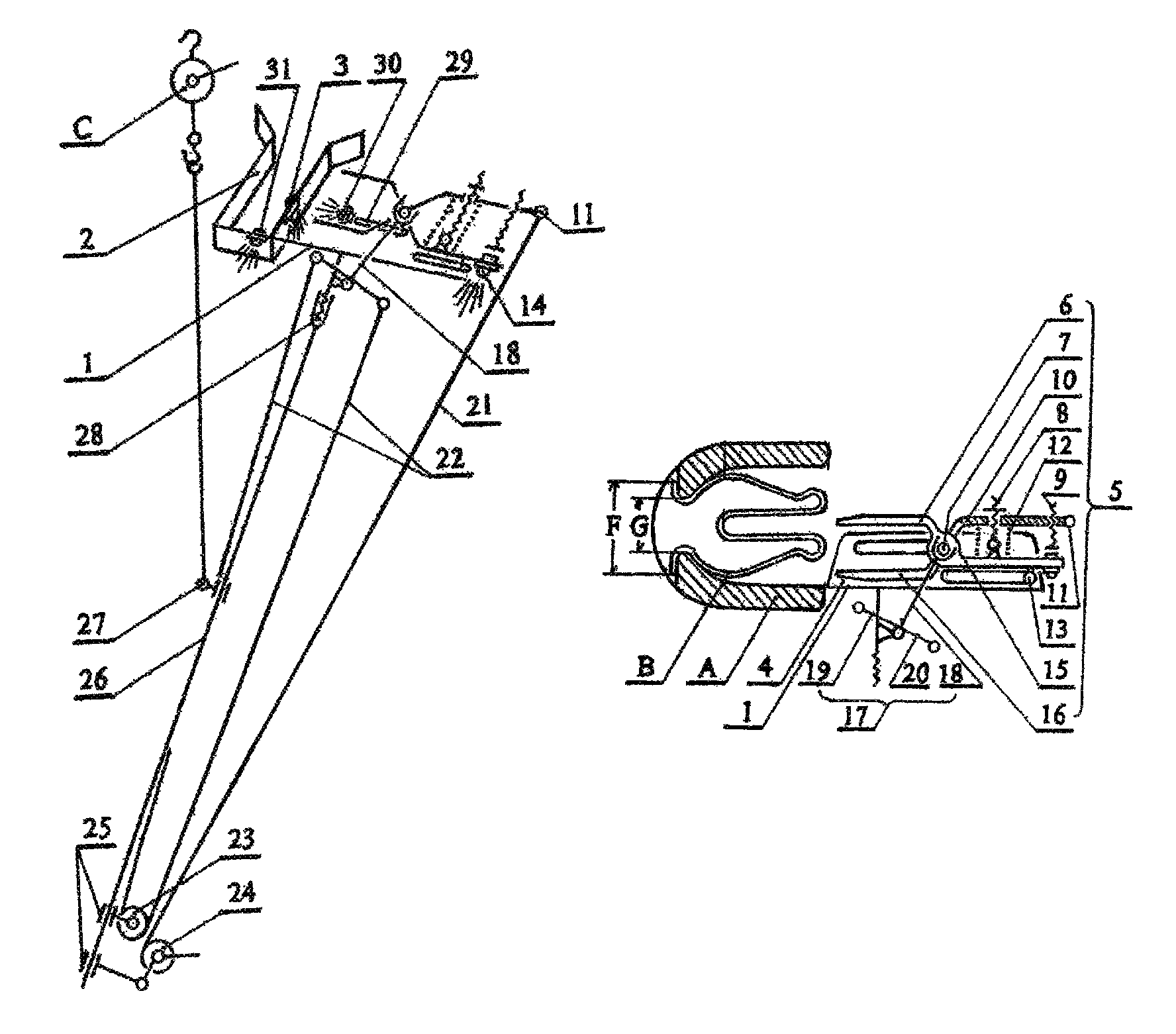 Live working robot for replacing insulator string