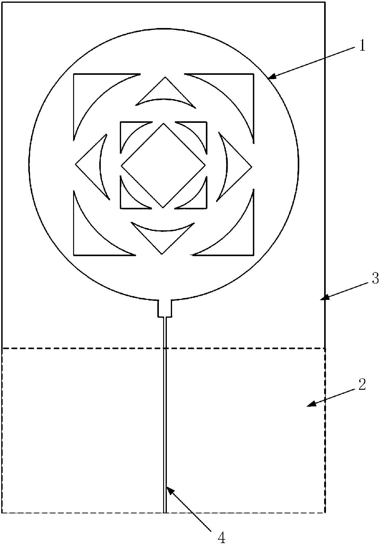 A multi-band fractal structure mobile terminal antenna