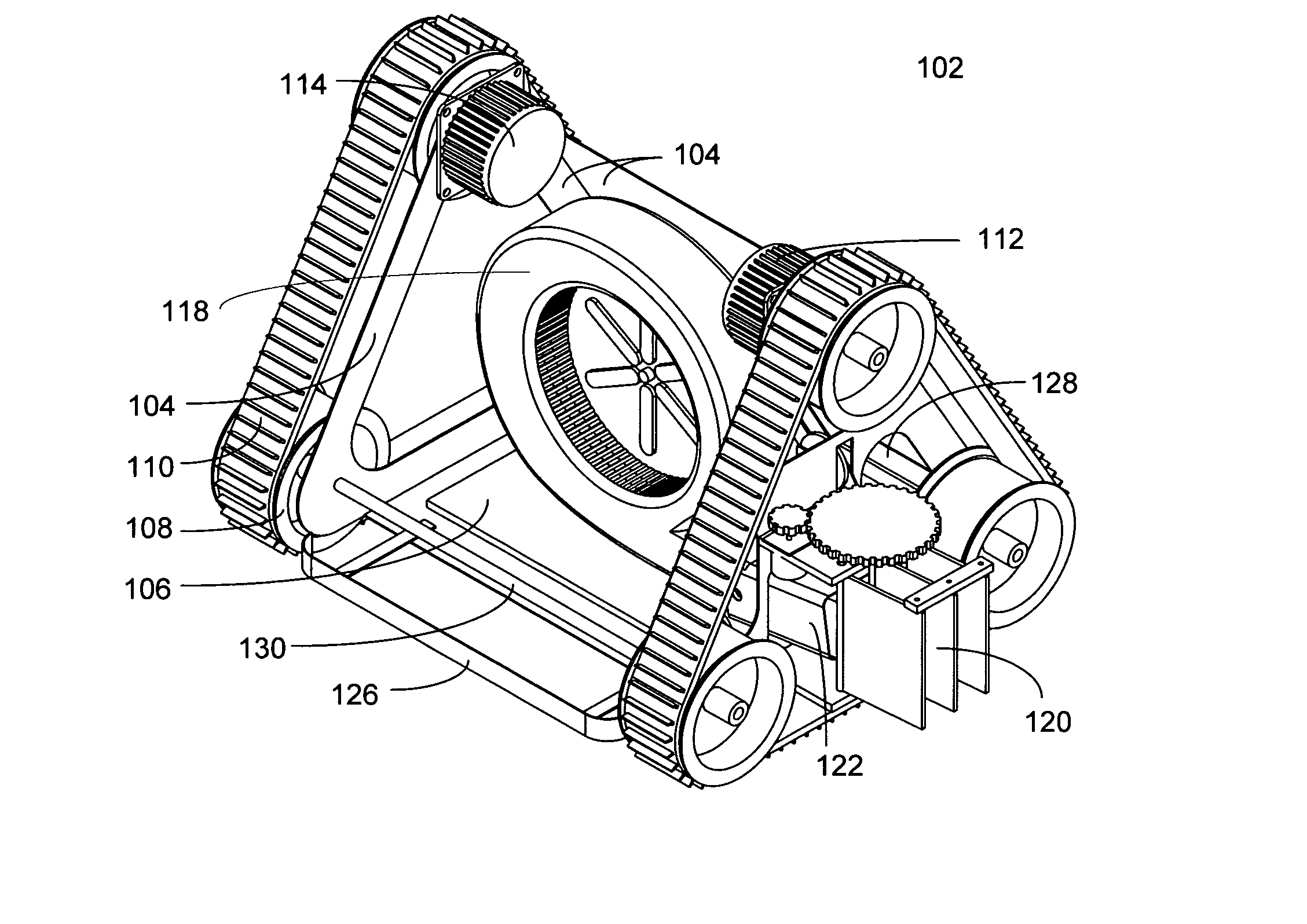 Autonomous blower for debris herding