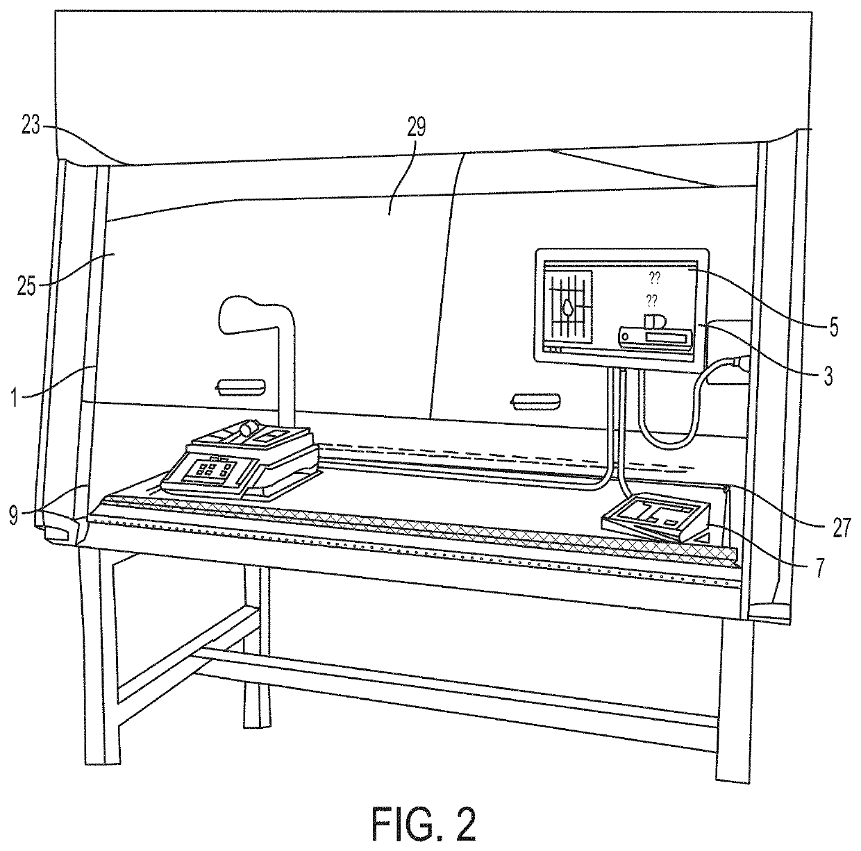 Aerodynamically streamlined enclosure for input devices of a medication preparation system