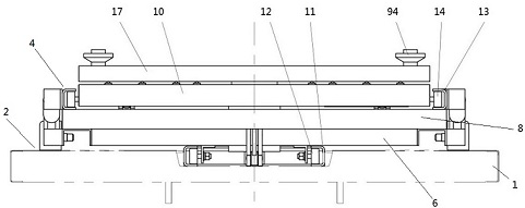 Hydraulic loading and unloading system and automatic barrier setting vehicle