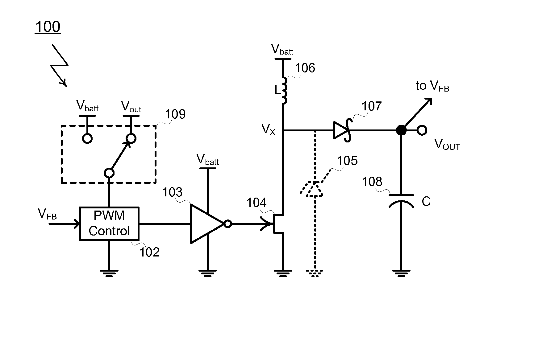 DC-DC Converter that Includes a High Frequency Power MESFET Gate Drive Circuit