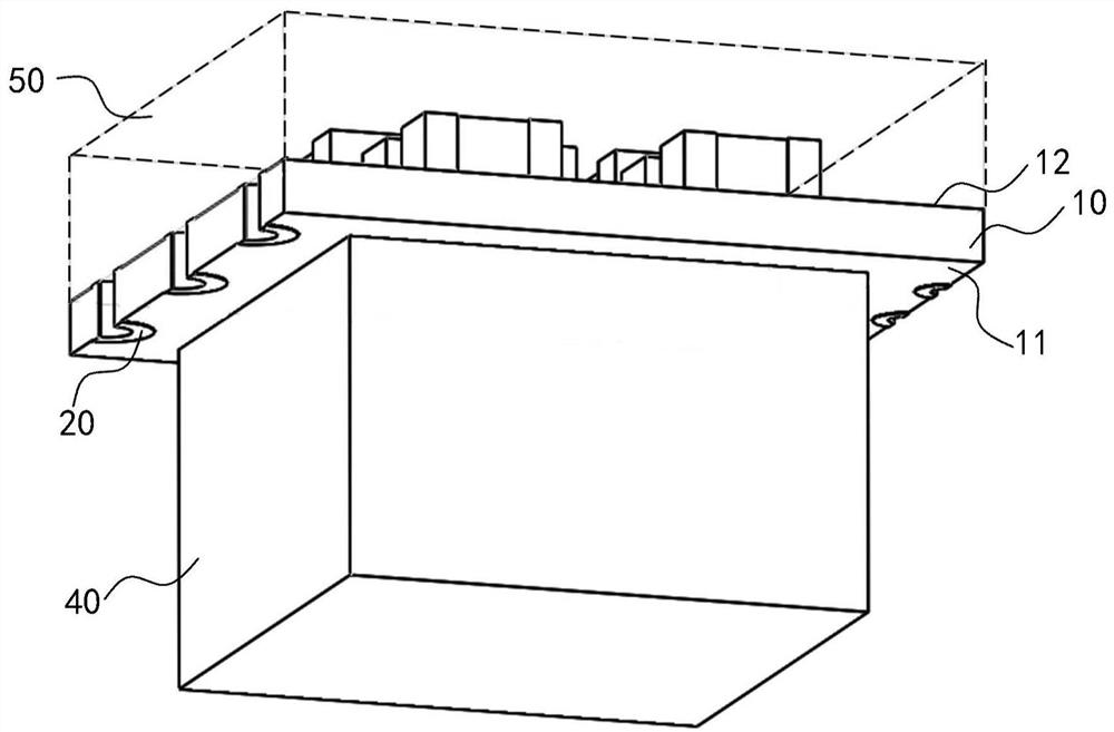 Power module applied to intelligent terminal and power module assembly structure