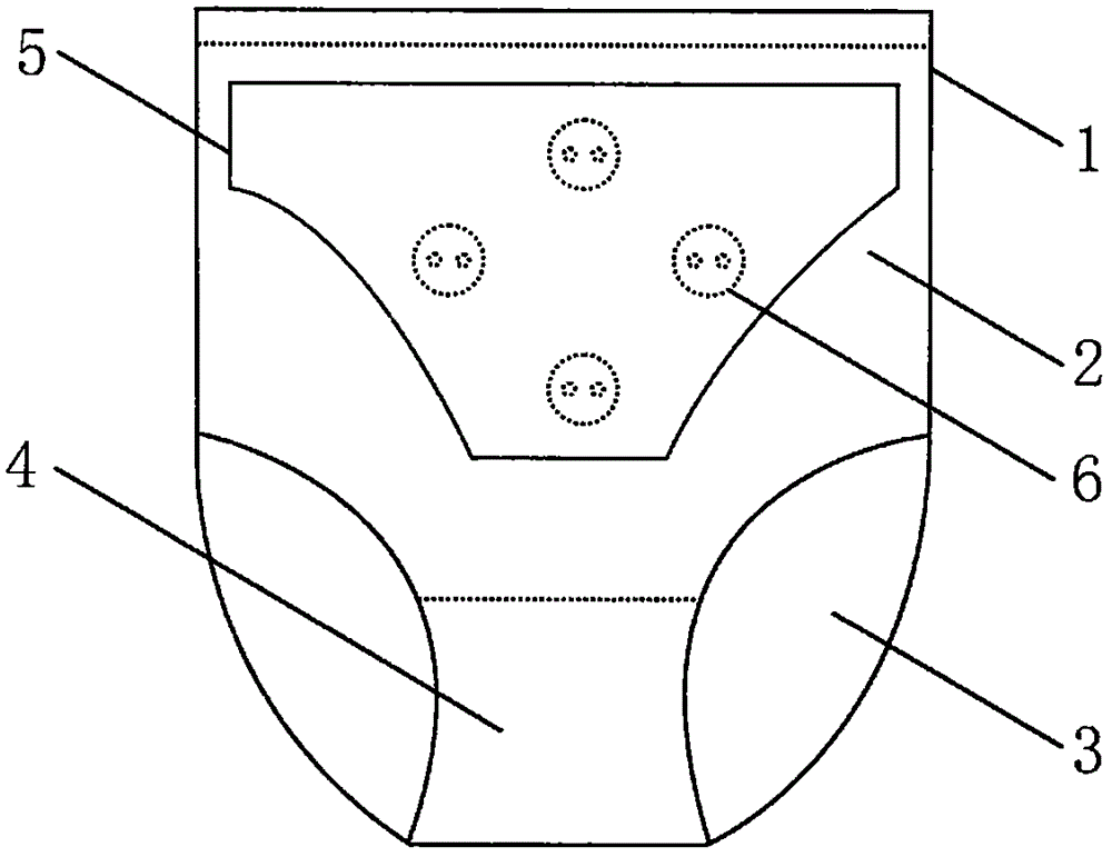 Natural self-heating health care physiotherapy uterus-warming knickers and preparation method thereof