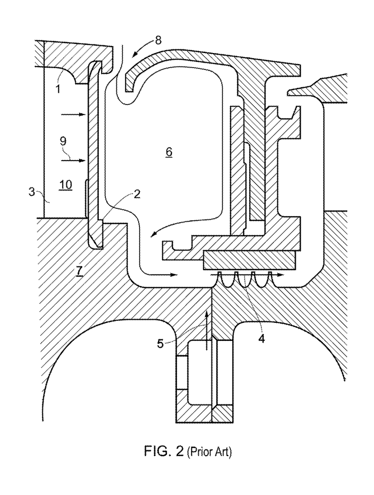 Inter-stage cooling for a turbomachine