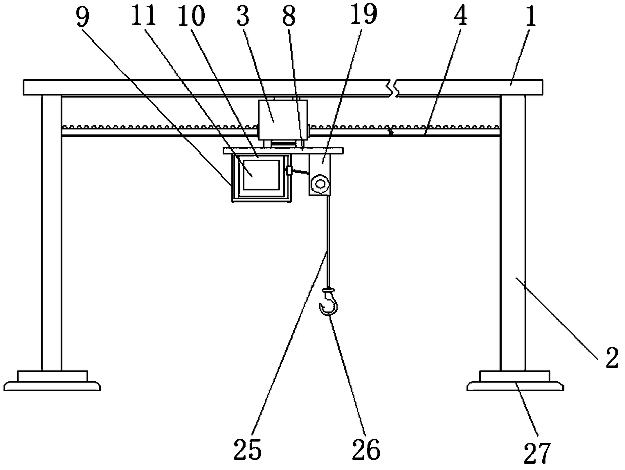 Large-scale cargo transferring device for cargo importing and exporting