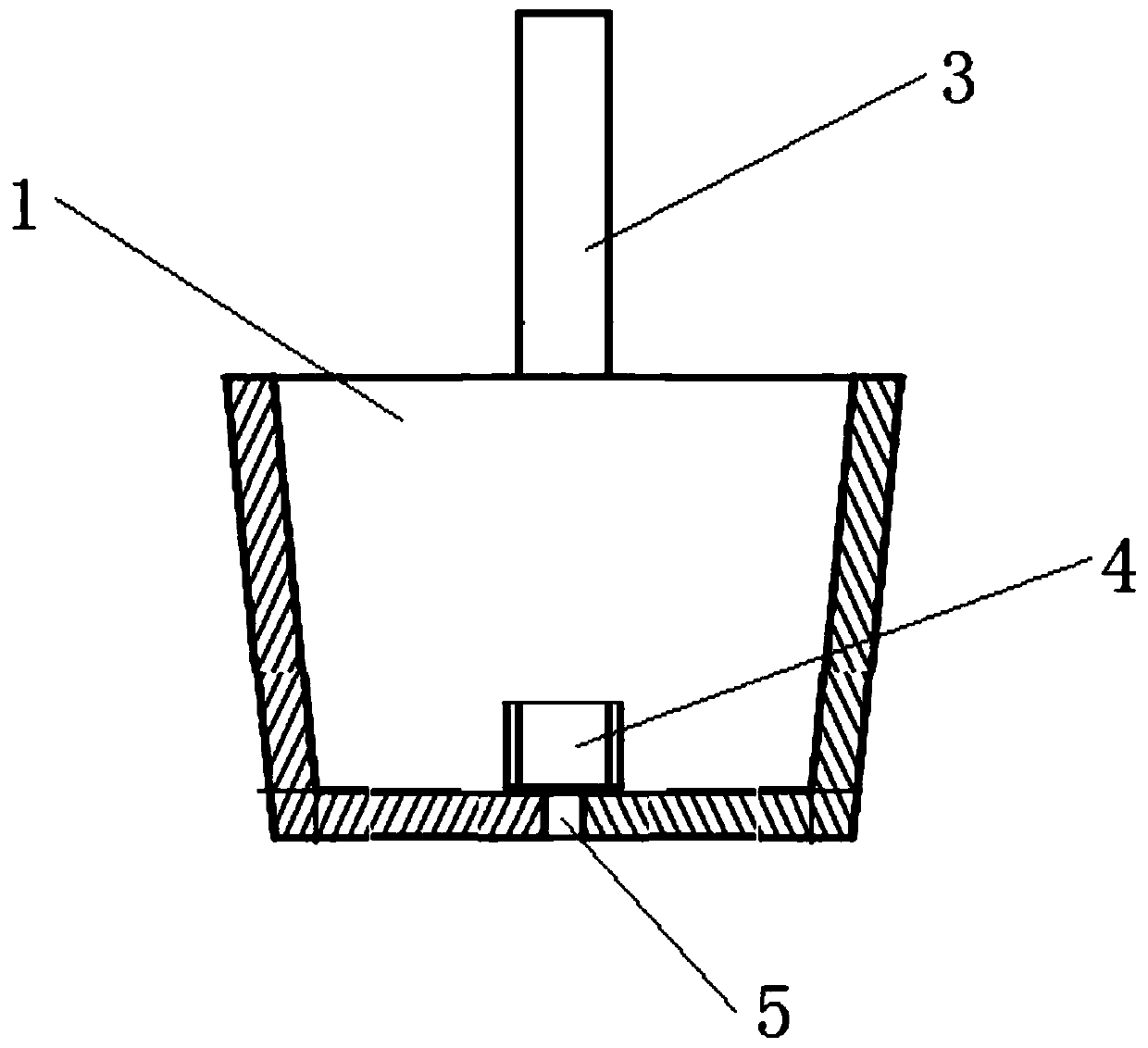 Gas protection method applied to pouring process of middle column pipe and device thereof