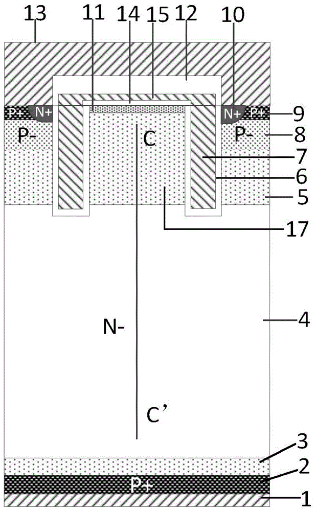 A turn-off performance improving method for an insulated gate bipolar transistor