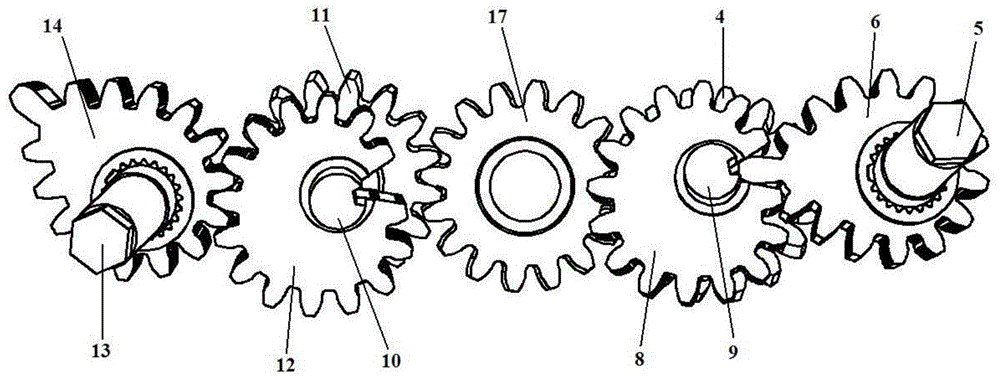 Rice wide-and-narrow row spacing transplanting mechanism with planetary gear train composed of staggered helical gears and noncircular bevel gears