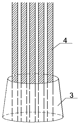 Rock reaming self-locking anchor cable including carbon fiber rod bundle and manufacturing method thereof