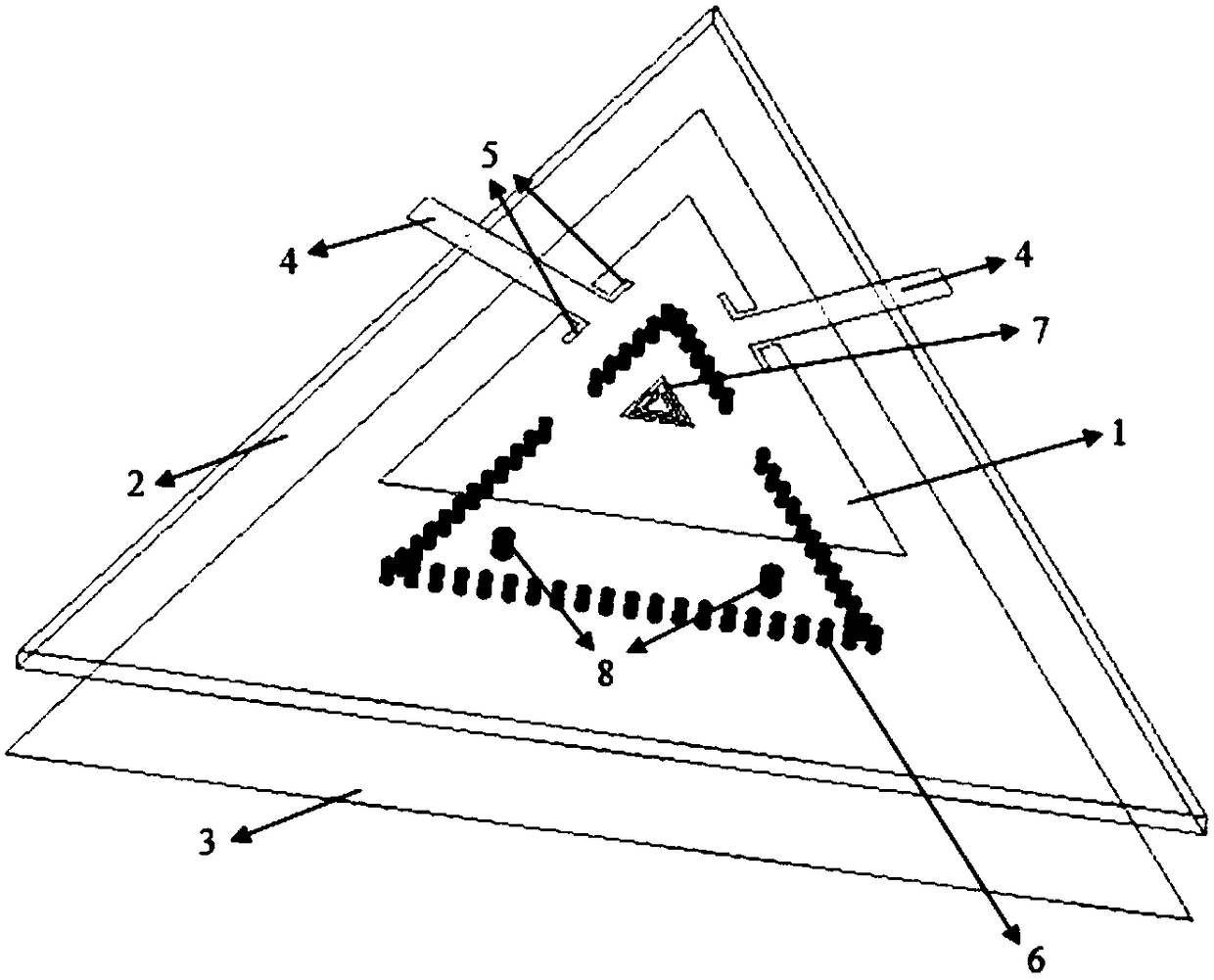 Integrated substrate waveguide three-passband filter based on complementary open resonant ring