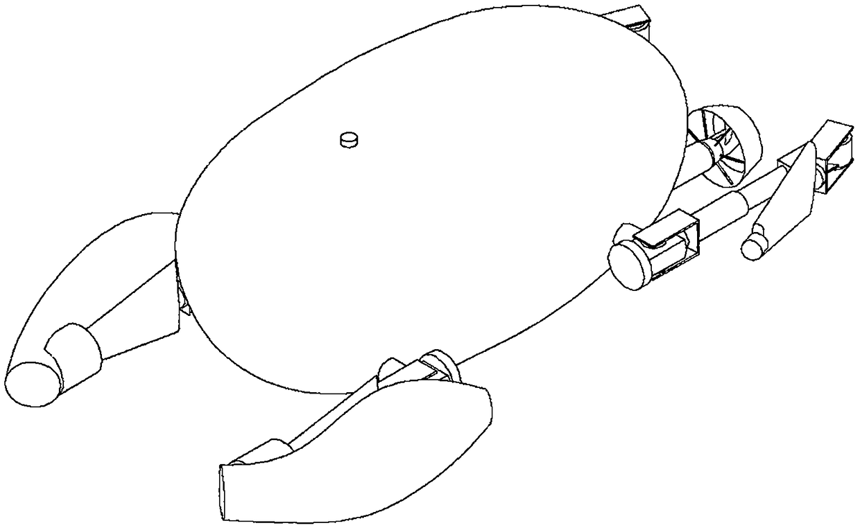 A climbing-swimming hybrid unmanned submersible and its use method