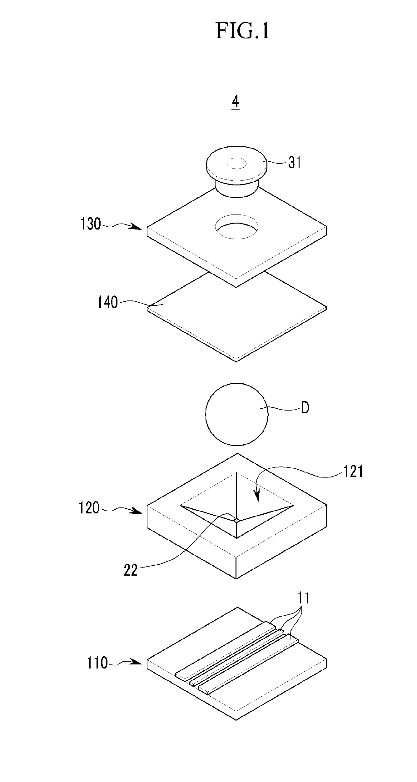 RF MEMS switch using change in shape of fine liquid metal droplet