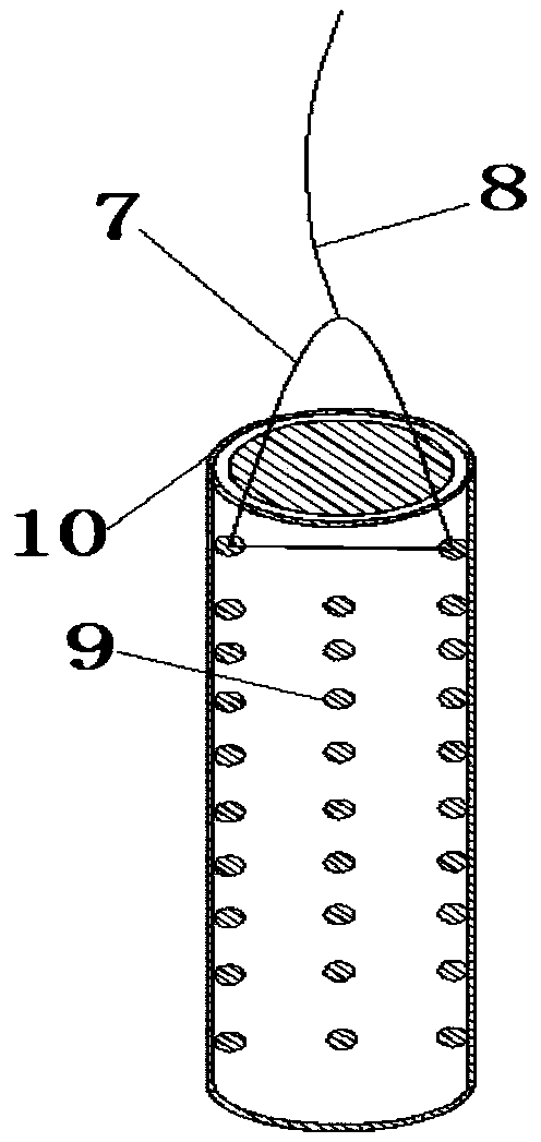 One-hole multi-pore-water-pressure-gauge burying structure and method