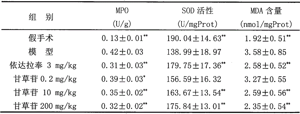 Application of liquiritin in preparing medicine for preventing and treating cerebral ischemia disease