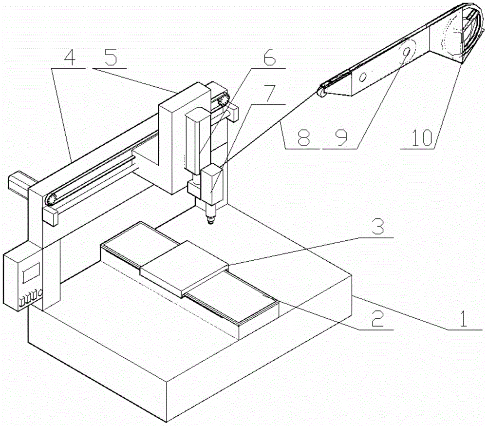 Miniature 3D printing system on table