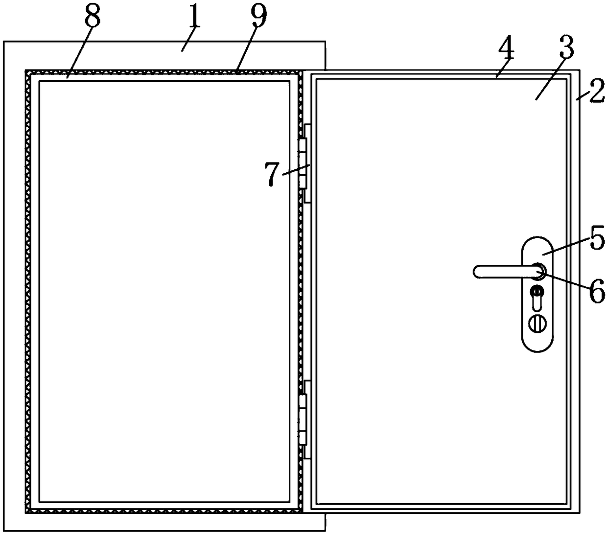 Sound insulation door capable of absorbing harmful substances in air