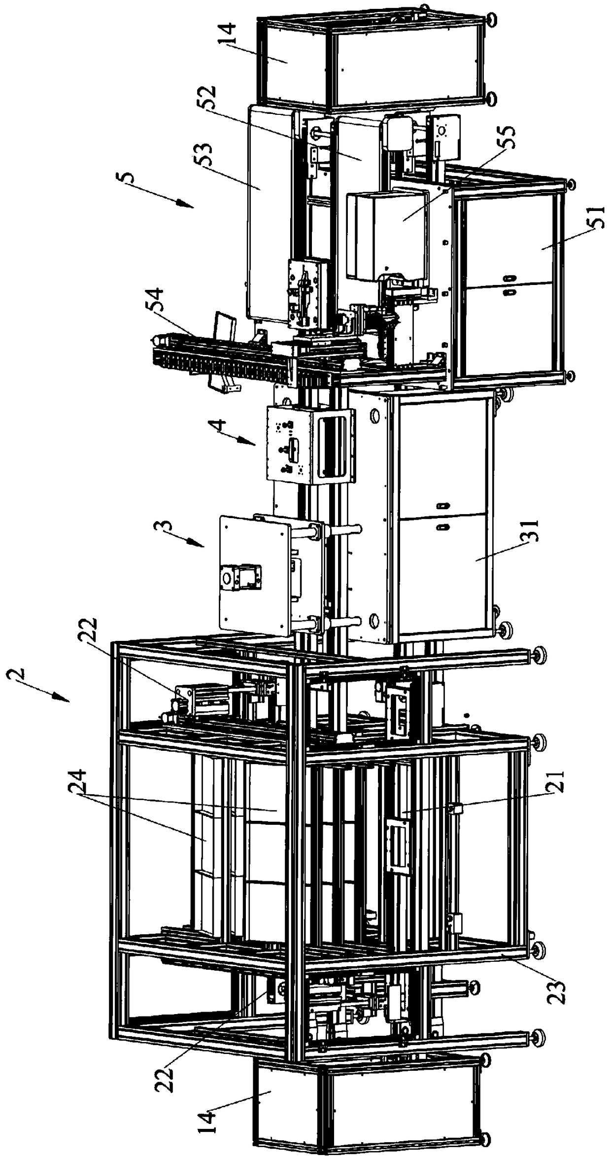 Fuse box press-mounting and testing machine