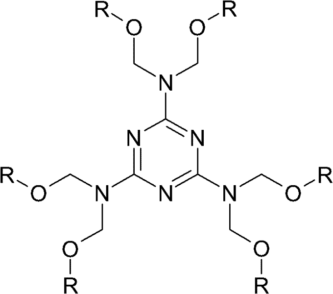 Amino resin with polyhydroxy structure and preparation method thereof