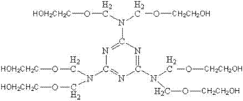 Amino resin with polyhydroxy structure and preparation method thereof