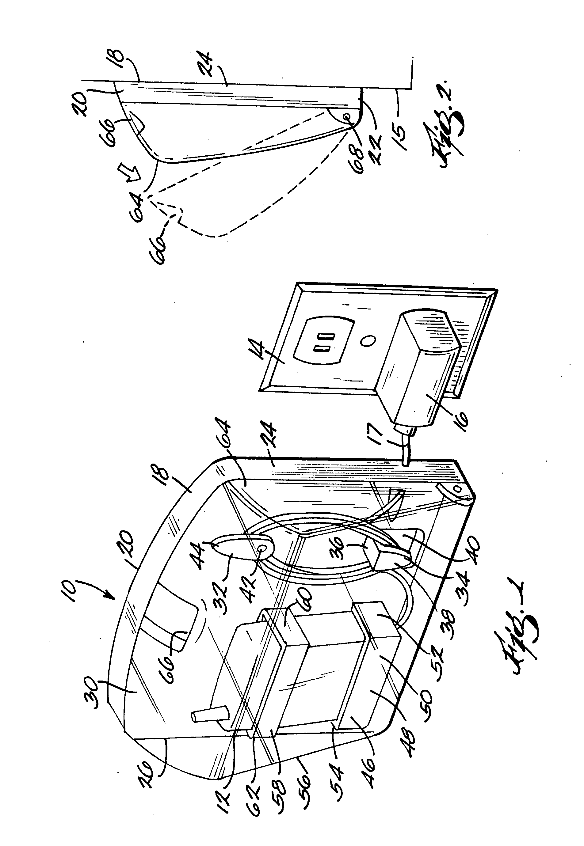 Charging station for portable electronic instruments