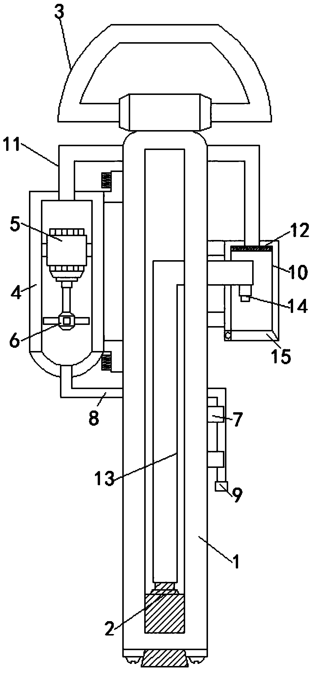 Boiler sampling device of coal-fired unit of thermal power plant