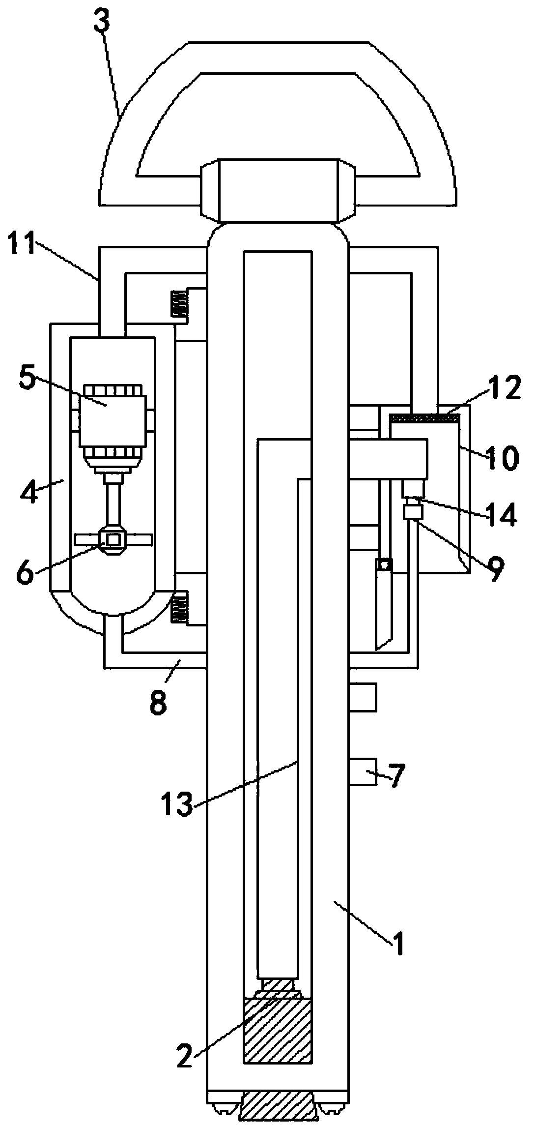 Boiler sampling device of coal-fired unit of thermal power plant