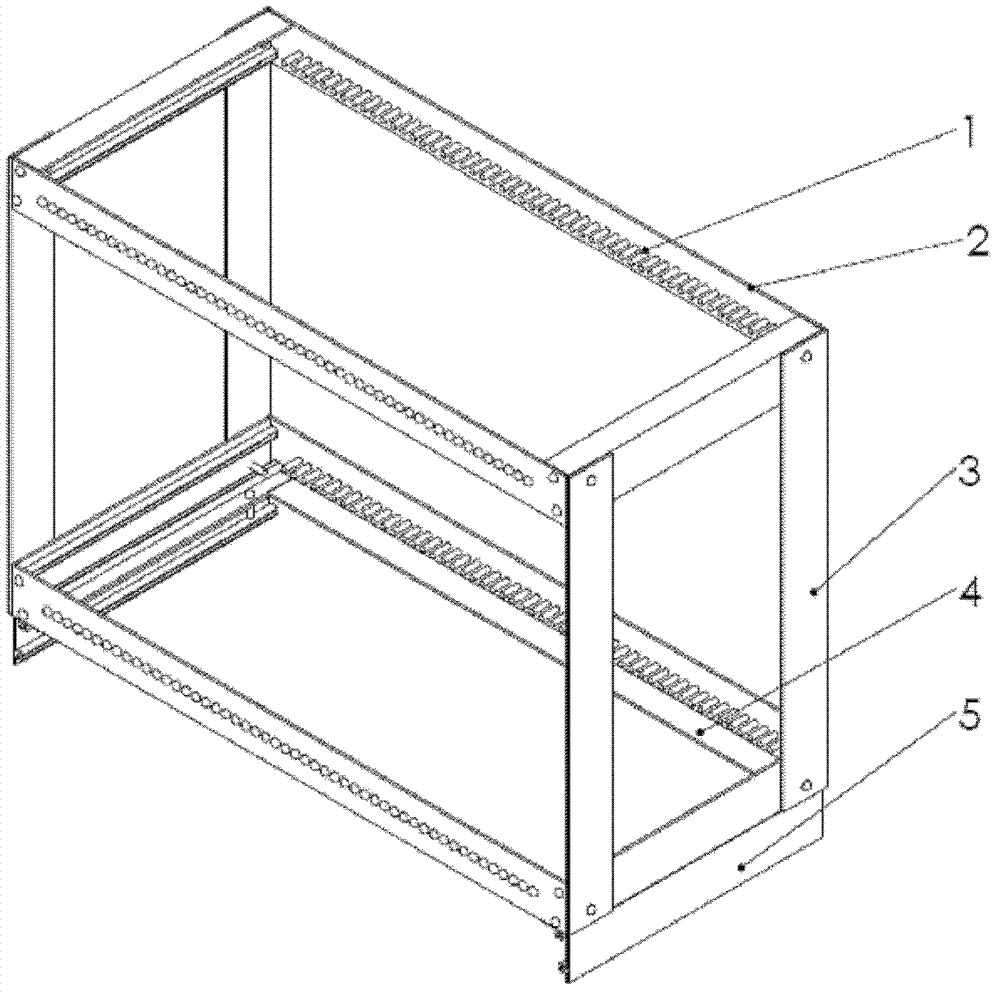 Washed-glass air-drying frame used in experiment