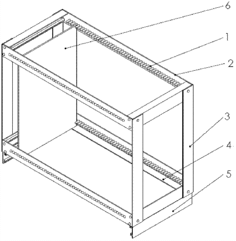 Washed-glass air-drying frame used in experiment