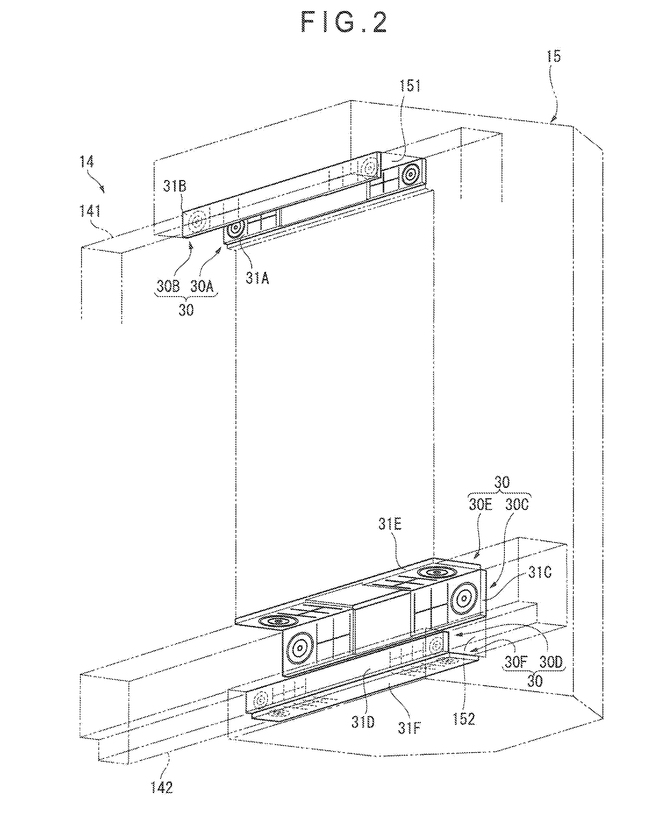 Guide mechanism of machine tool and machine tool