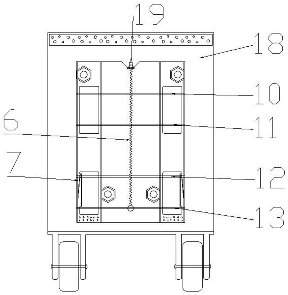 Integrated self-opening and self-closing stair-climbing draw-bar box
