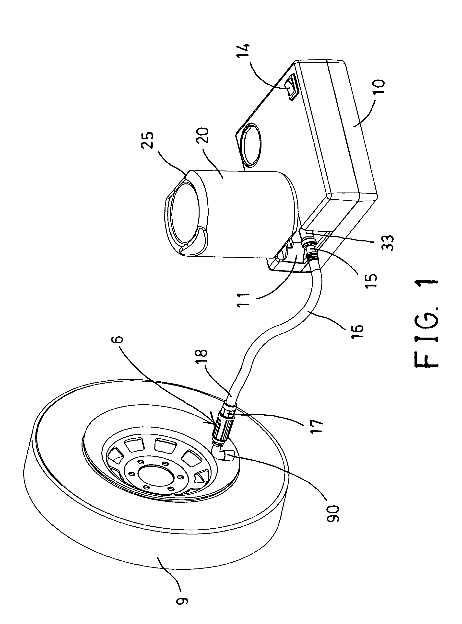 Device for sealing and inflating inflatable object