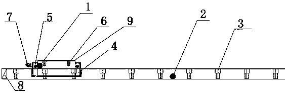 Linear sliding rail device