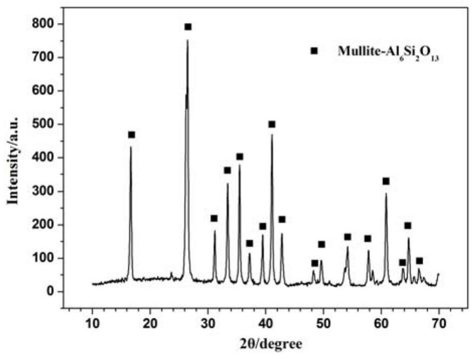 A kind of method is the method for synthesizing mullite whisker with kalephine as raw material