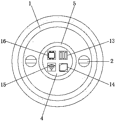 High-power LED lamp with Bluetooth mechanism