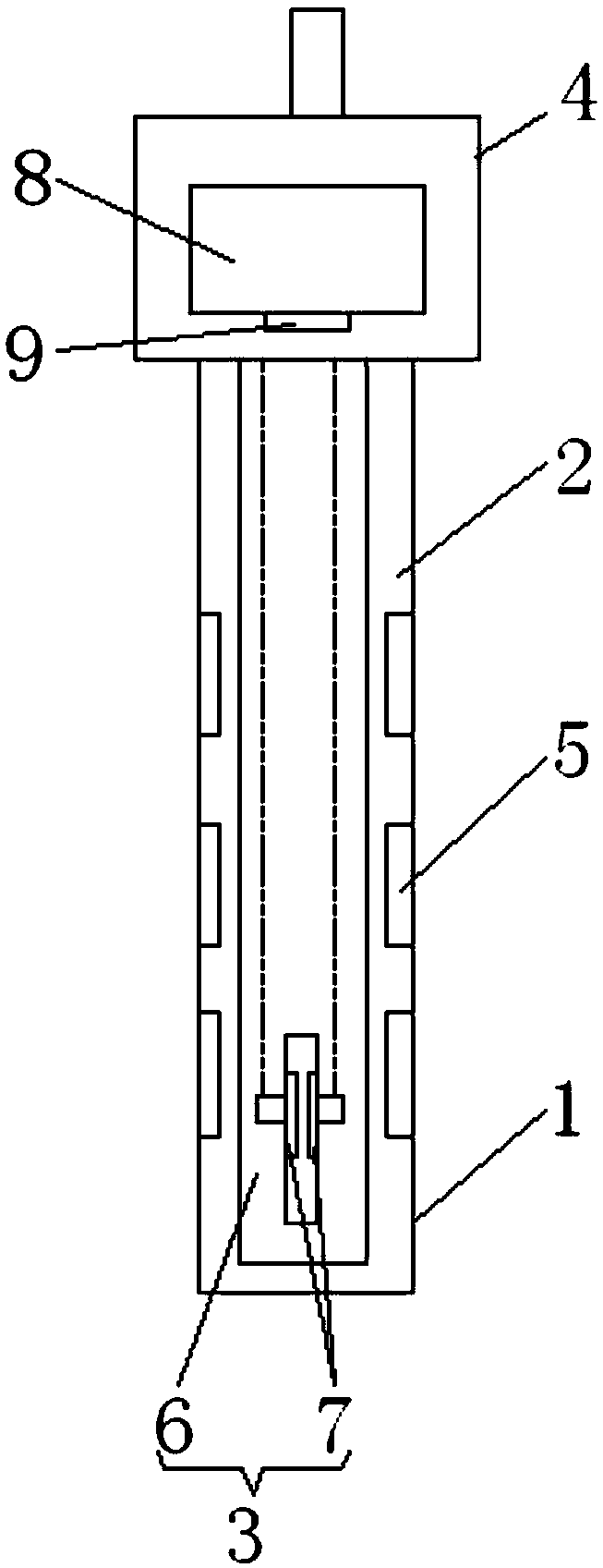 Optical dissolved oxygen sensor with automatic salinity compensation and manufacturing method thereof