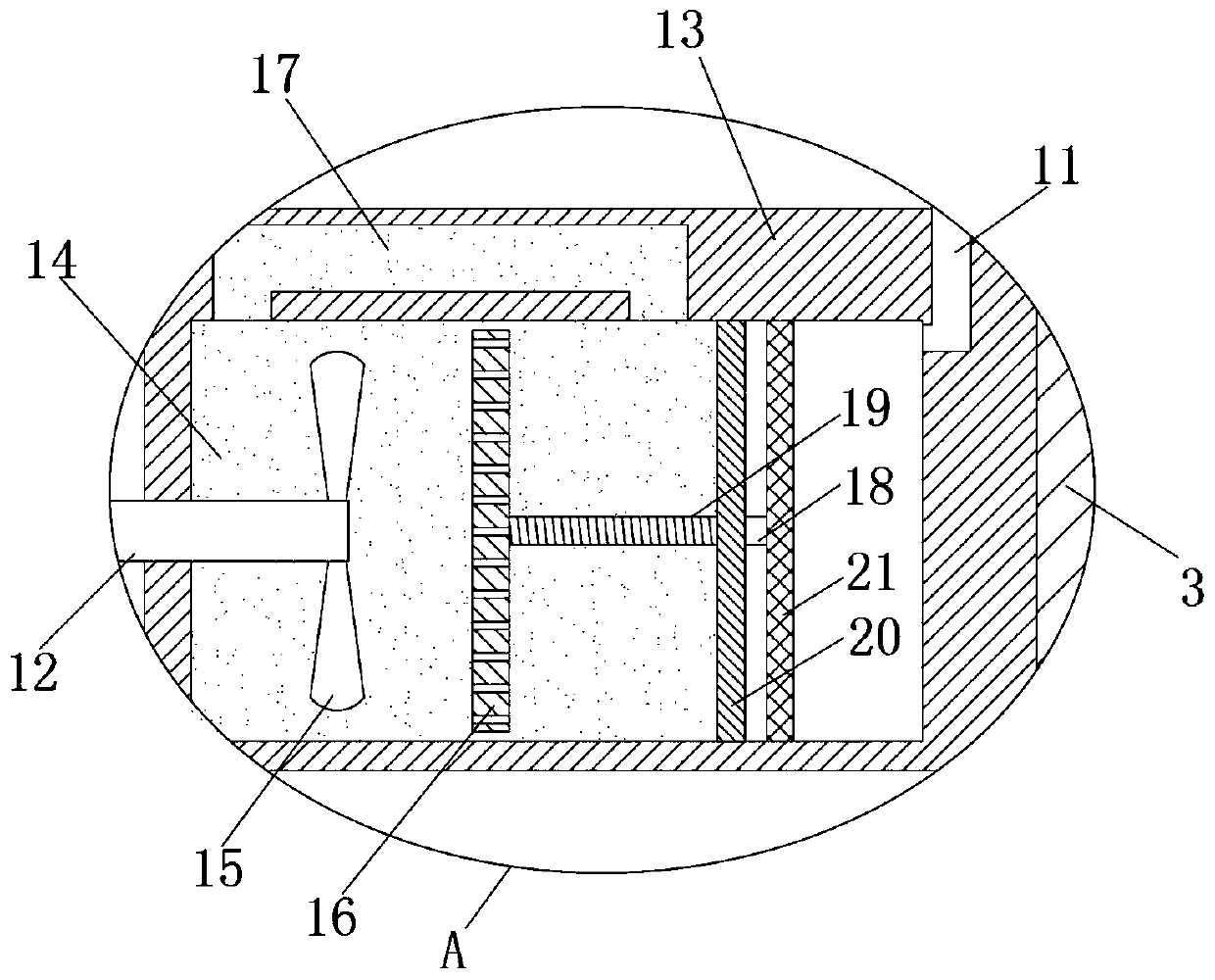 A spring arm force device with anti-rapid rebound