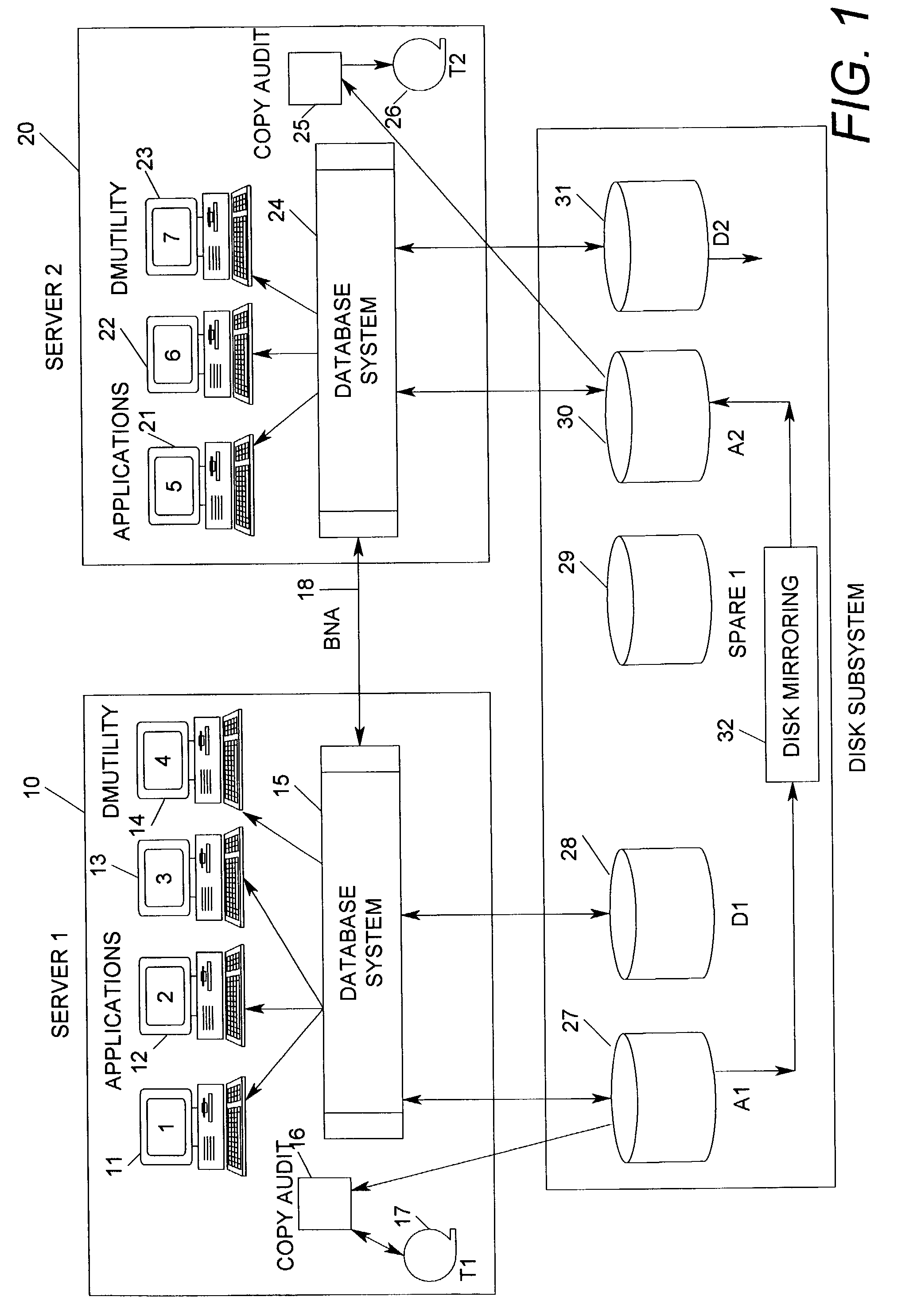 System and method for automatic audit data archiving within a remote database backup system