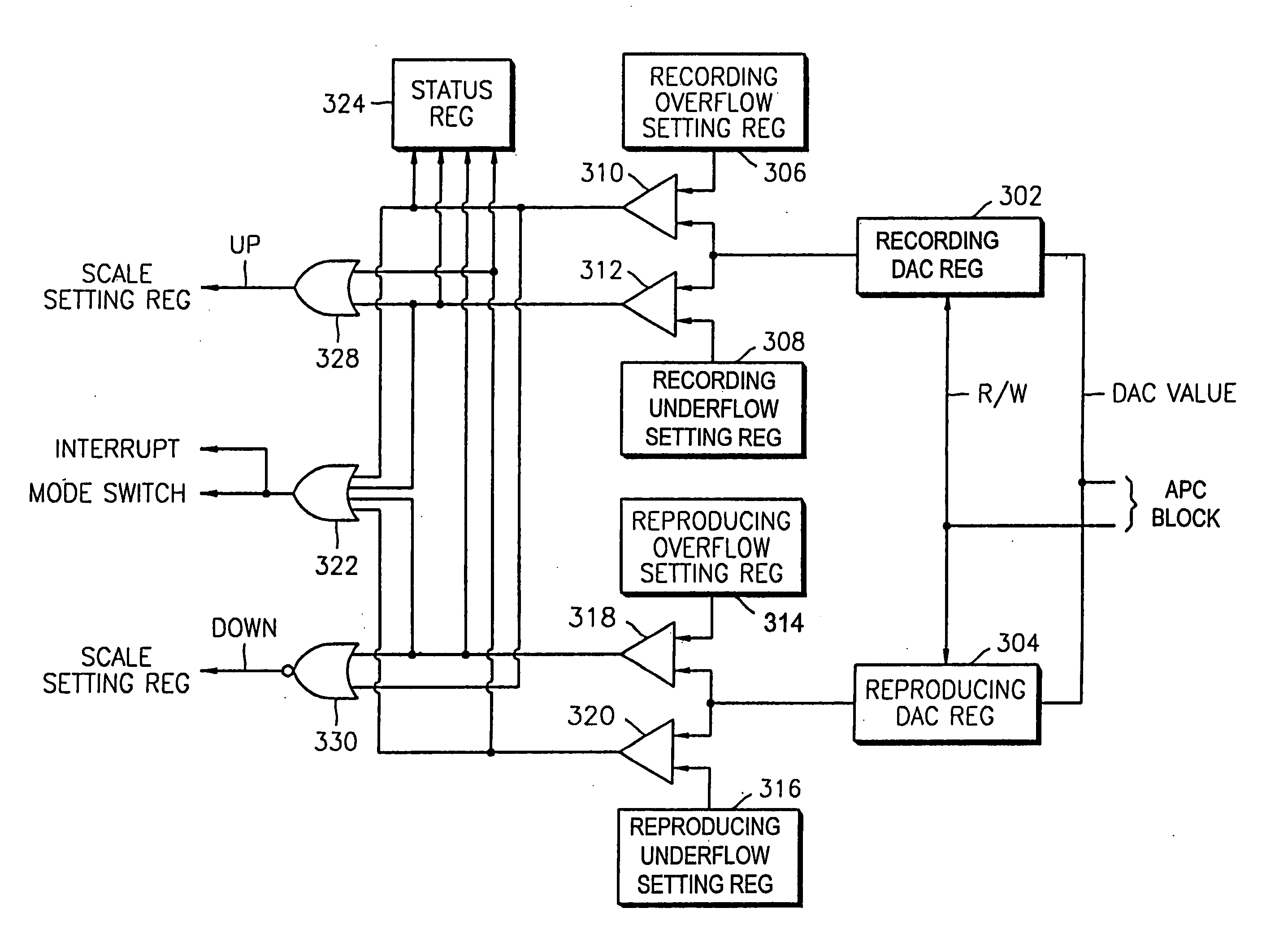 Apparatus for detecting abnormal states of laser diode power in an optical disc recording/reproducing device