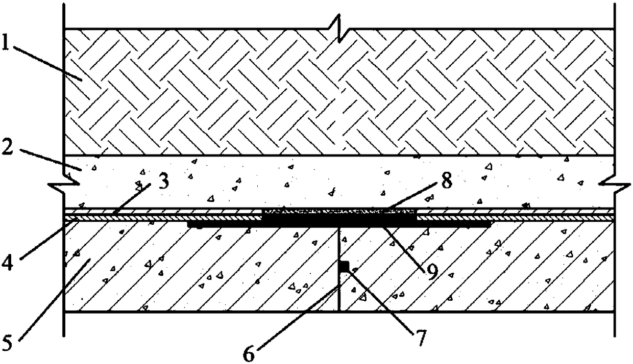 A tunnel waterproof partition structure using spray waterproof technology and its implementation method