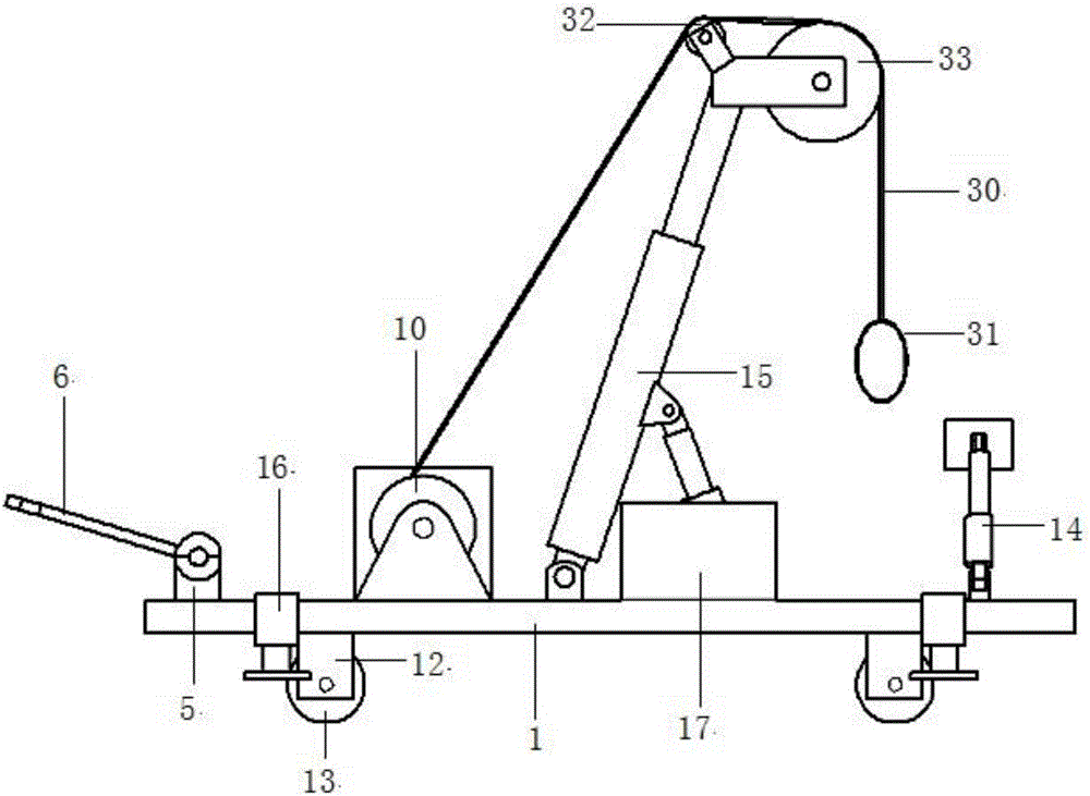 Waste utility pole removal machine