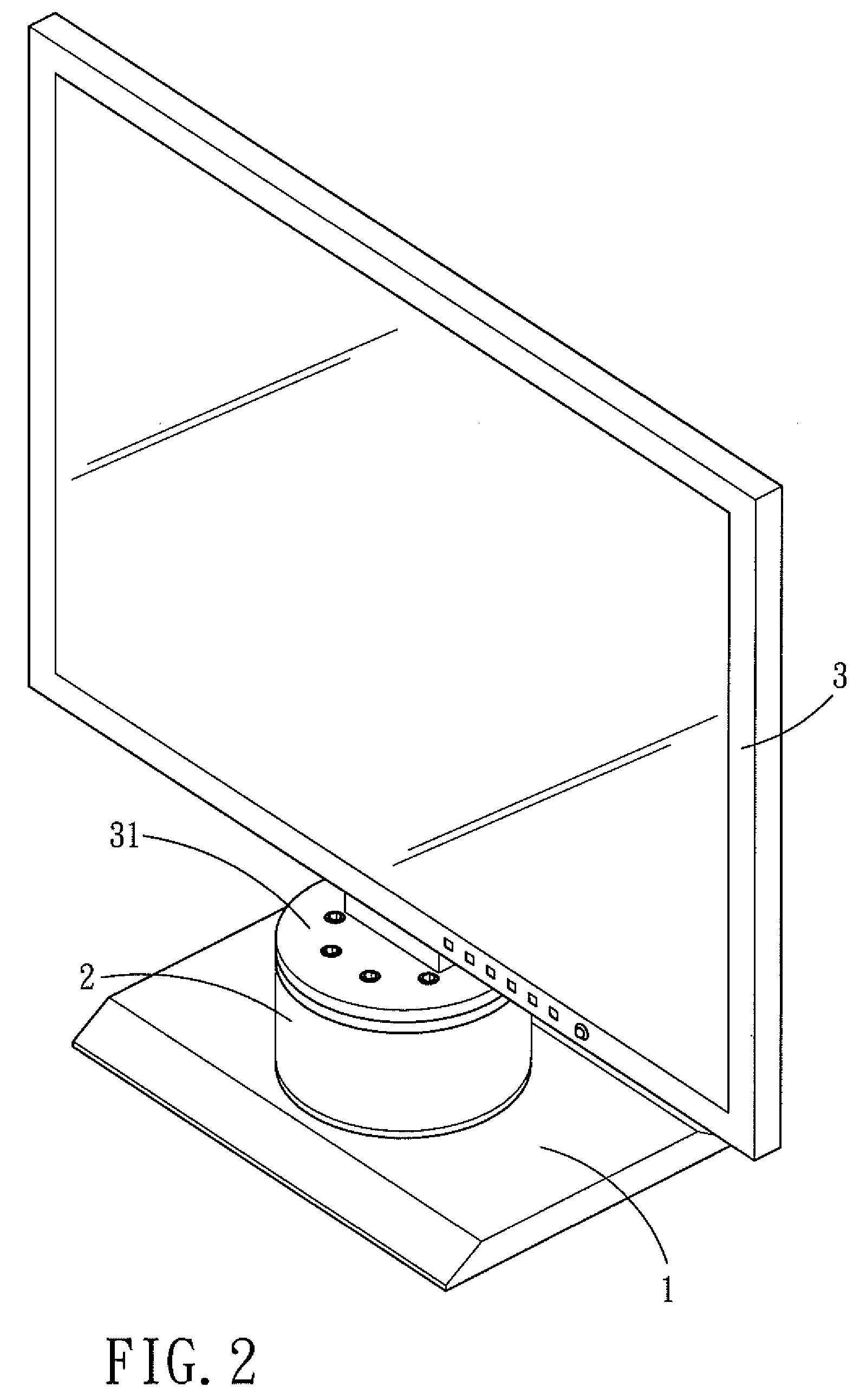 Display with a Rotary Driving Device