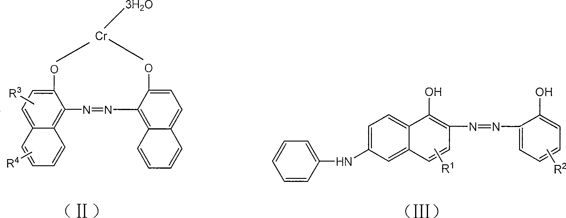 Bisdiazo metal complex dye and its preparation method