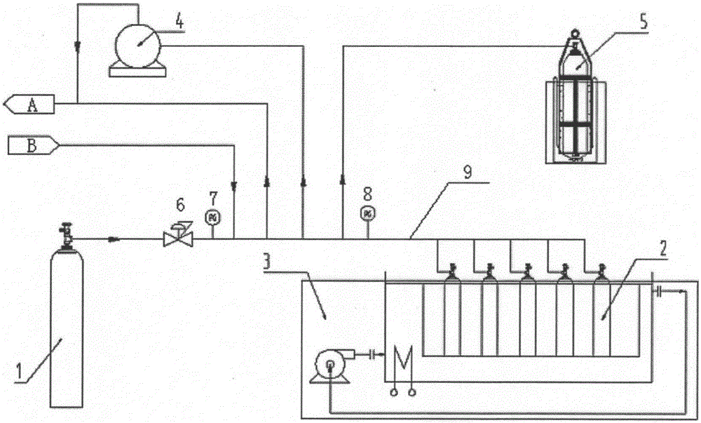 Method for processing steel bottles of high-purity arsine