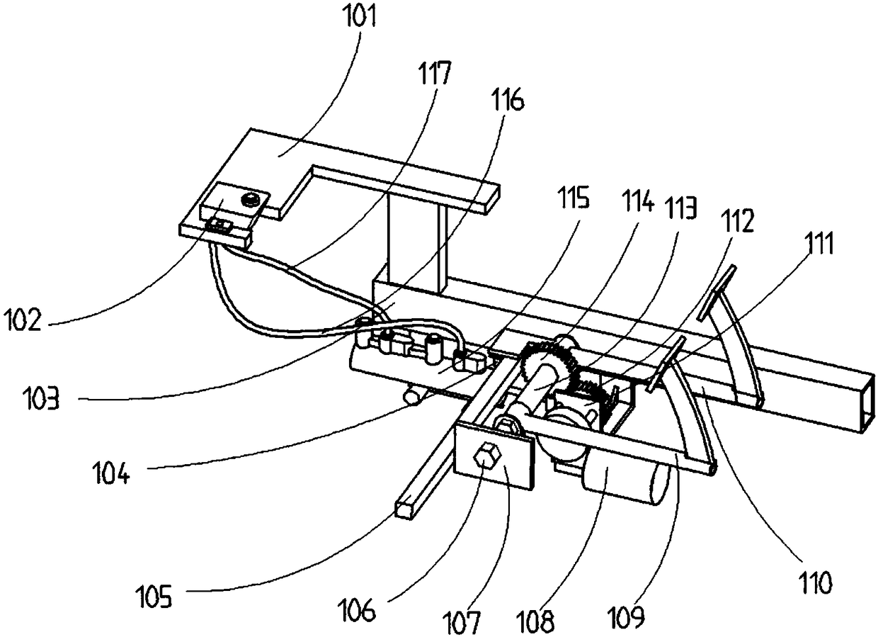 Automatic emergency braking execution device for electric sightseeing car