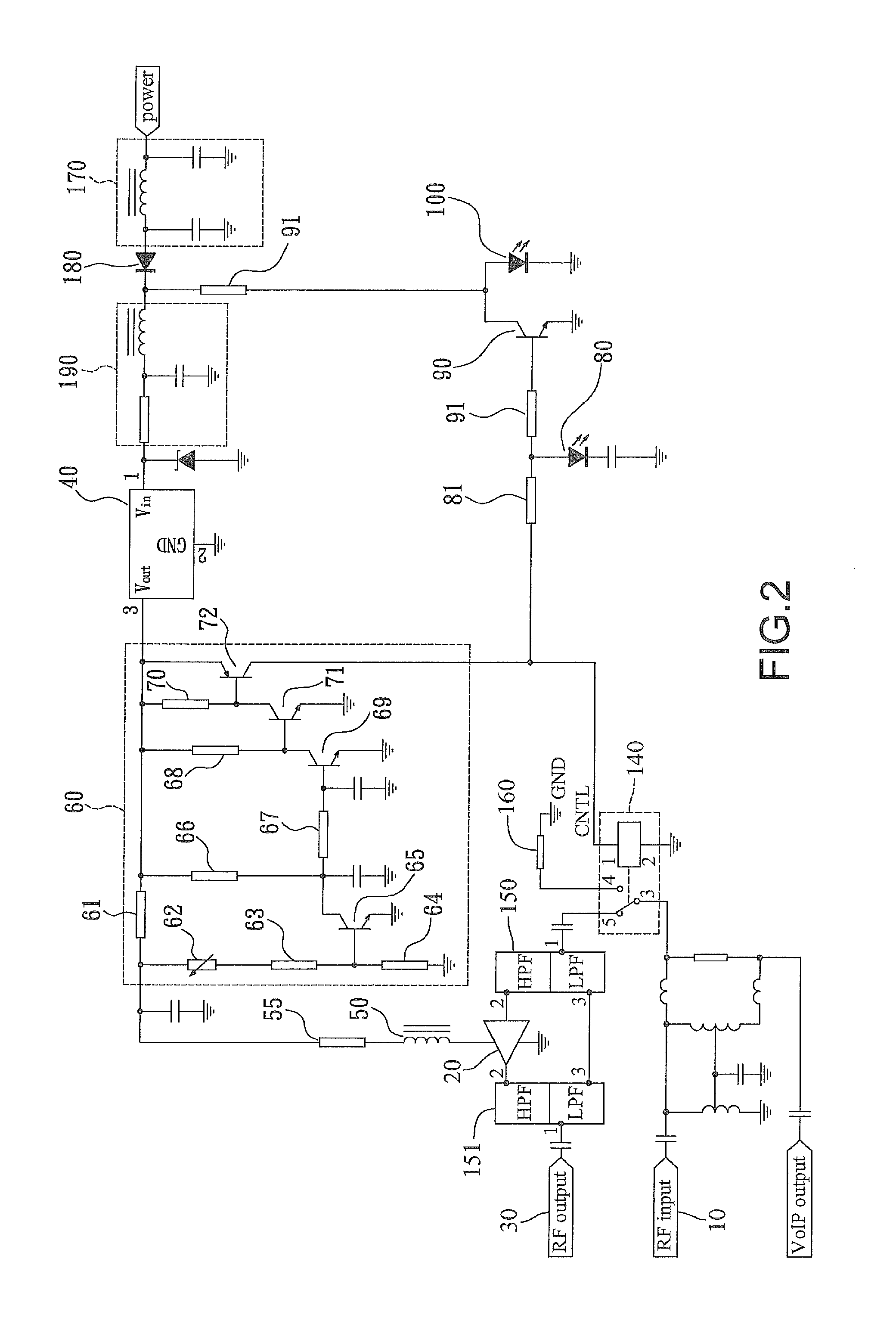 Distribution amplifier with intellectual signaling