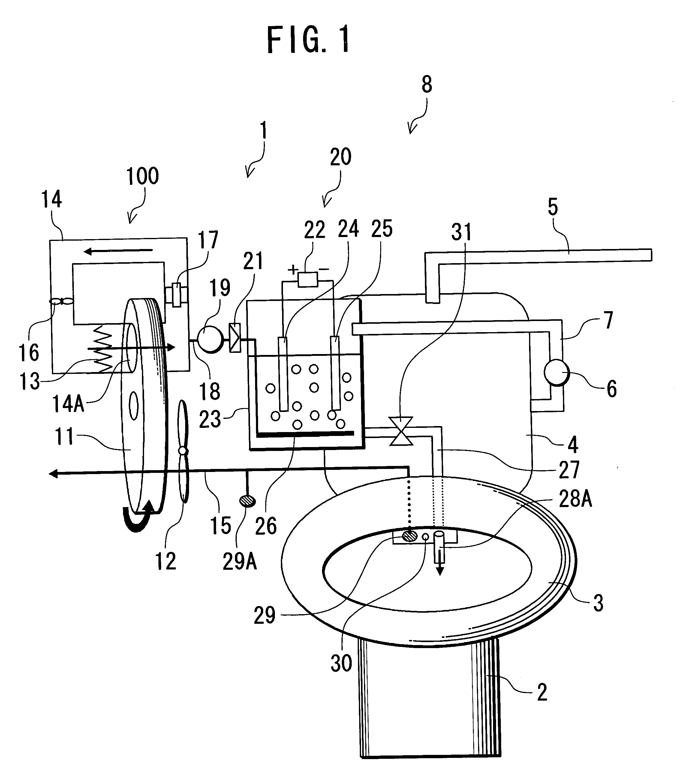 Flush toilet and deodorizing method of the same