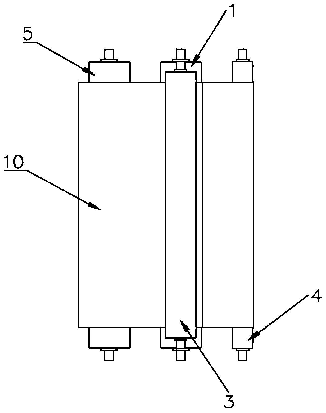 Roller conveying device for flexible belt materials